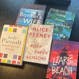 Assorted Hardcover & Paperback Fiction Book bundle